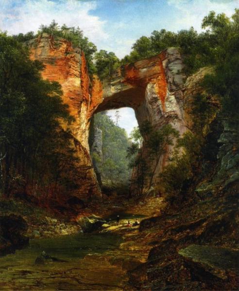Natural Bridge by David Johnson Oil Painting Reproductions