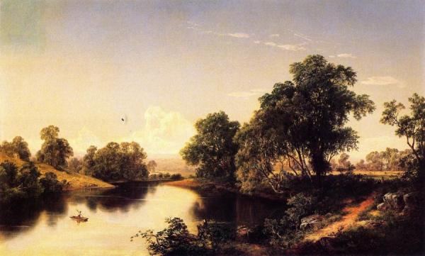 On The Esopus Creek, Ulster County, New York by David Johnson