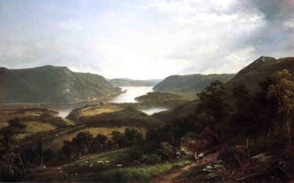The Hudson Riiver From Fort Montgomery by David Johnson