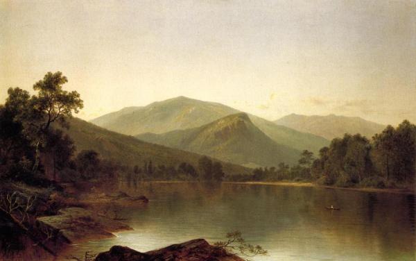 View On The Androscoggin River, Maine by David Johnson