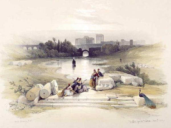 Baalbec, From The Fountain by David Roberts