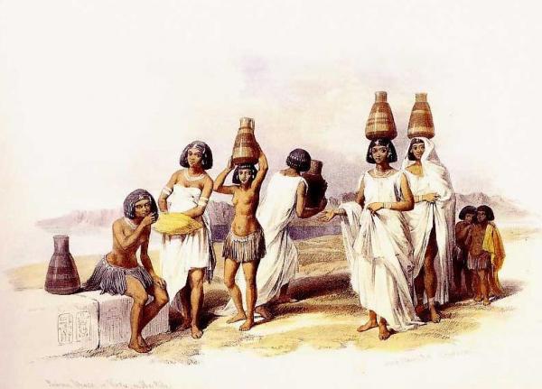 Nubian Women At Korti by David Roberts