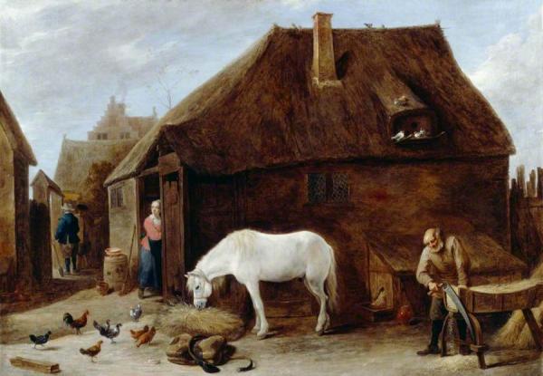 The Chaff-cutter by David Teniers Ii