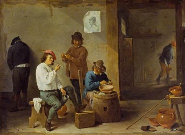 The Smokers by David Teniers Ii Oil Painting Reproductions