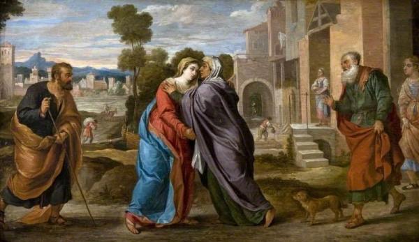 The Visitation (after Jacopo Palma Il Vecchio) by David Teniers Ii Oil Painting Reproductions