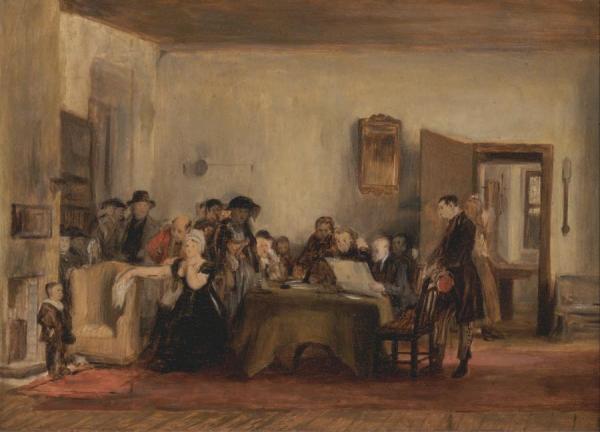 Sketch For The Reading Of A Will by David Wilkie