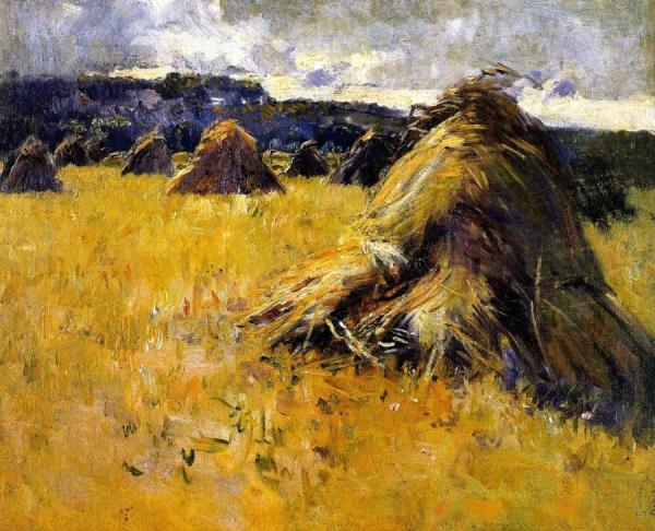 Dawson Dawson-watson Haystacks At Sunset