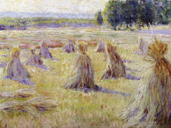 Landscape With Haystack by Dawson Dawson-watson Oil Painting Reproductions