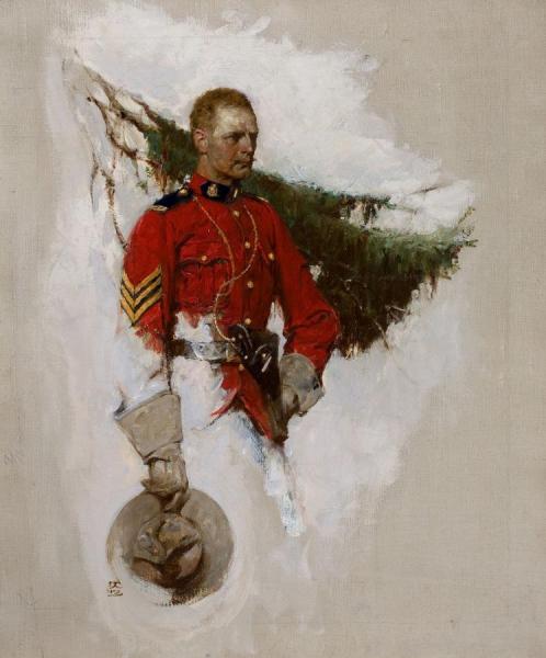 Canadian Mountie by Dean Cornwell