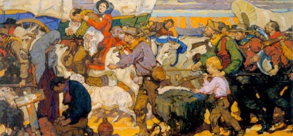 Gold Rush by Dean Cornwell