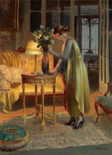 Arranging Flowers by Delphin Enjolras
