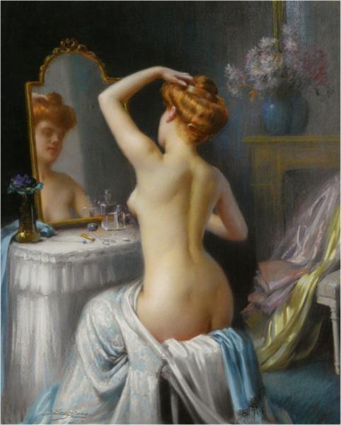 In The Boudoir by Delphin Enjolras