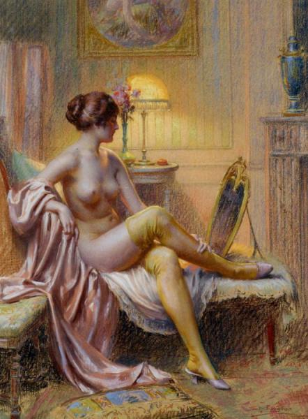 La Toilette by Delphin Enjolras Oil Painting Reproductions