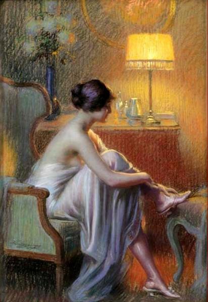 Le Deshabille Sous La Lampe by Delphin Enjolras