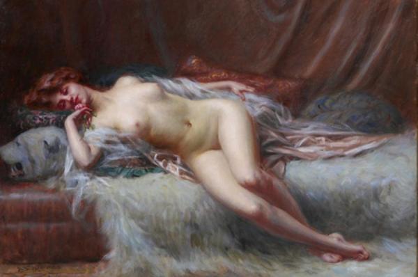 Nu A La Peau D'ours by Delphin Enjolras