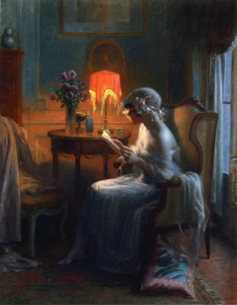 Reading A Letter by Delphin Enjolras