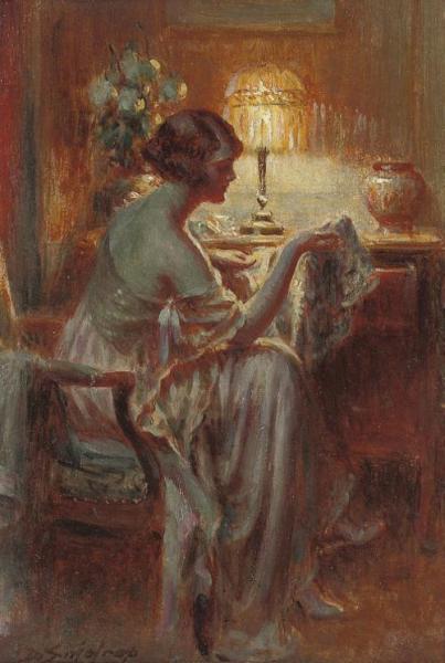 Delphin Enjolras Reflections Under Lamp Light