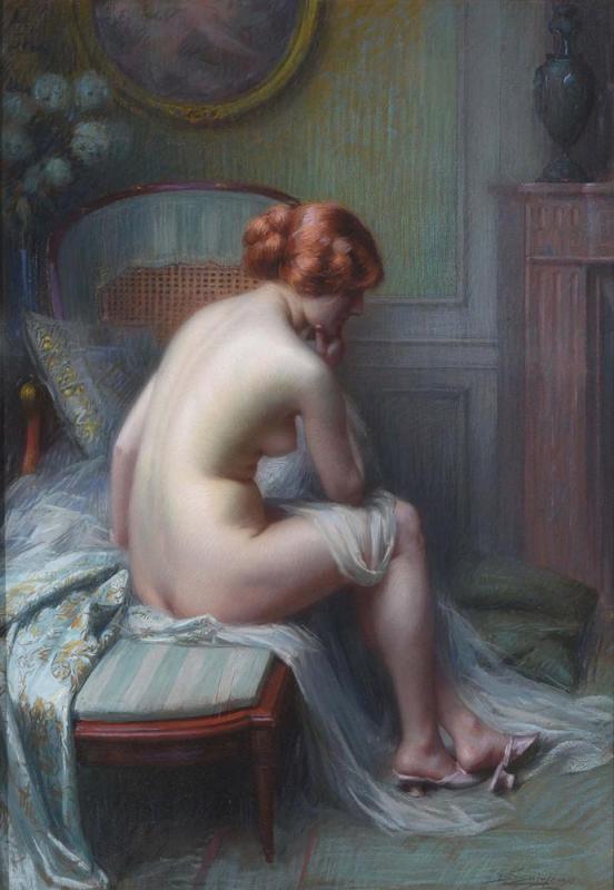 The Undressed Model by Delphin Enjolras