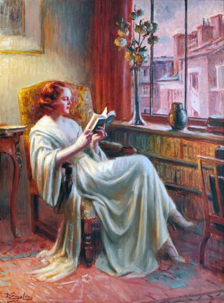Delphin Enjolras Woman Reading At The Window