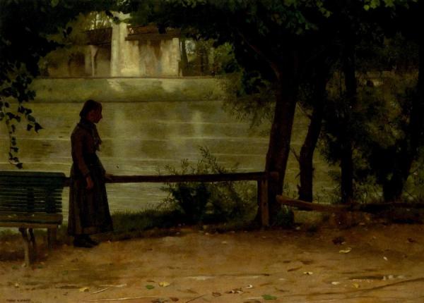 On The Banks Of The Oise by Dennis Miller Bunker