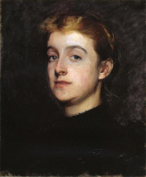 Portrait Sketch Of Eleanor Hardy Bunker by Dennis Miller Bunker