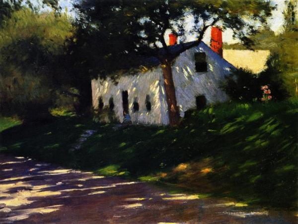 Roadside Cottage, Medfield, Mass. by Dennis Miller Bunker