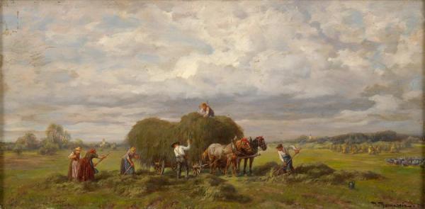 Haymaking by Desire Thomassin-renardt