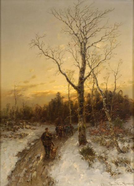 Return From The Hunt by Desire Thomassin-renardt Oil Painting Reproductions