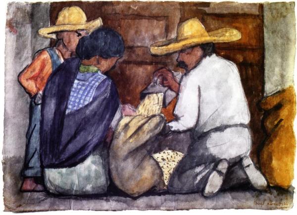 Grain Collectors by Diego Rivera