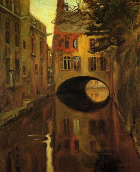 House Over The Bridge by Diego Rivera Oil Painting Reproductions