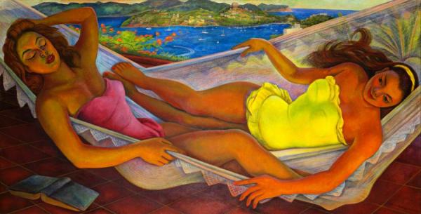 The Hammock by Diego Rivera