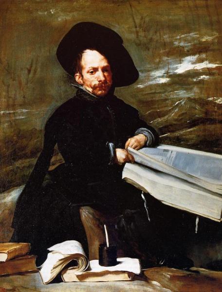 A Dwarf Holding A Tome In His Lap by Diego Velazquez
