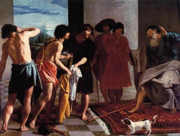 Joseph's Bloody Coat Brought To Jacob by Diego Velazquez Oil Painting Reproductions