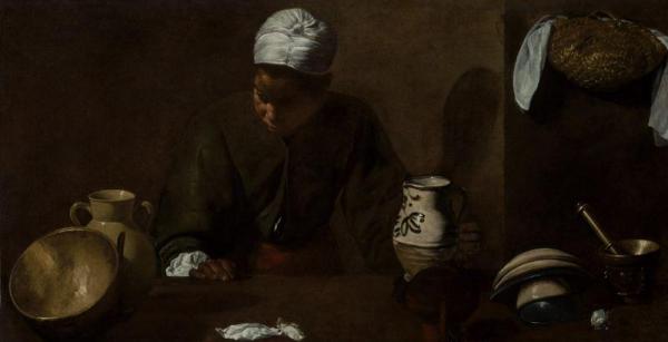 Kitchen Scene by Diego Velazquez