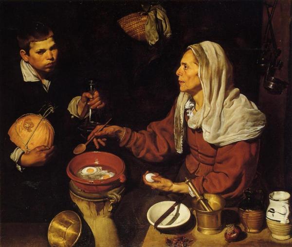 Old Woman Poaching Eggs by Diego Velazquez