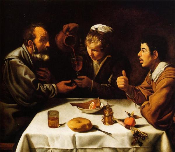 Peasants At A Table by Diego Velazquez Oil Painting Reproductions