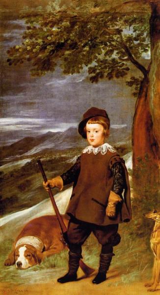 Prince Baltasar Carlos As A Hunter by Diego Velazquez