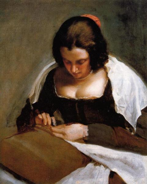 The Needlewoman by Diego Velazquez