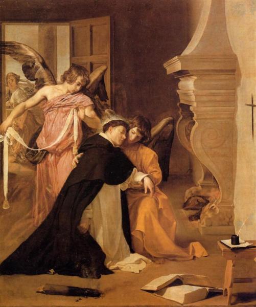 The Temptation Of St. Thomas Aquinas by Diego Velazquez