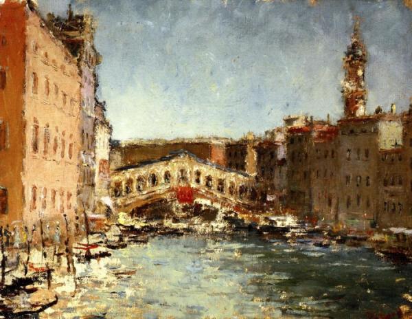 Pont De Rialto by Dietz Edzard Oil Painting Reproductions
