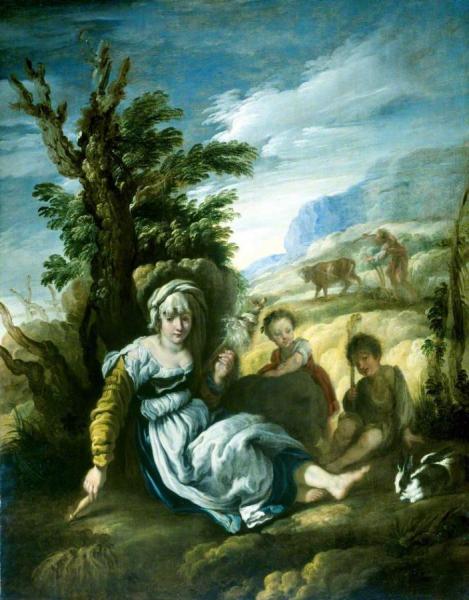 Domenico Fetti Adam And Eve At Work