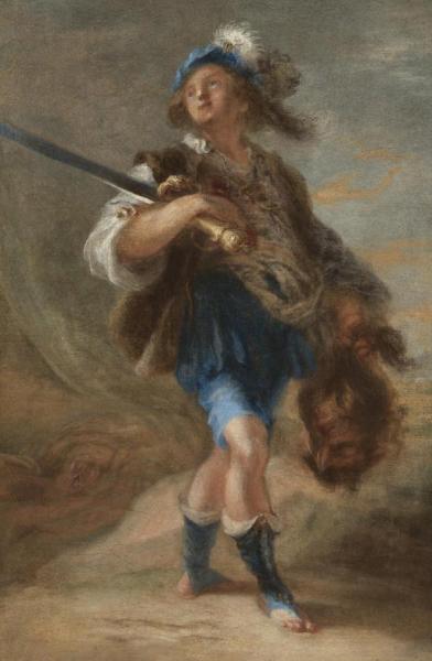 David Holding The Head Of Goliath by Domenico Fetti