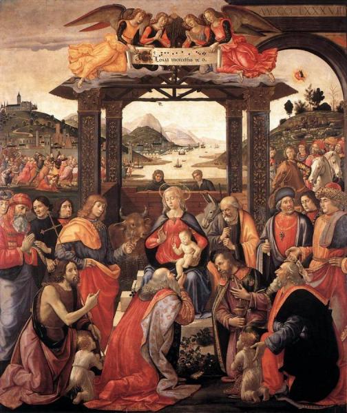 Adoration Of The Magi by Domenico Ghirlandaio