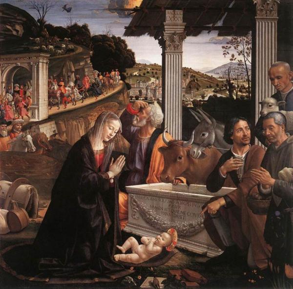 Adoration Of The Shepherds by Domenico Ghirlandaio
