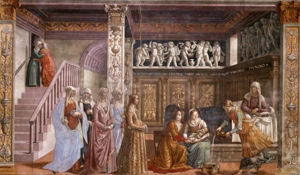 Domenico Ghirlandaio Birth Of Mary