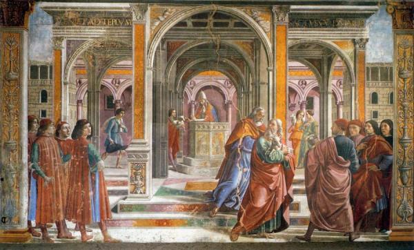 Domenico Ghirlandaio Expulsion Of Joachim From The Temple