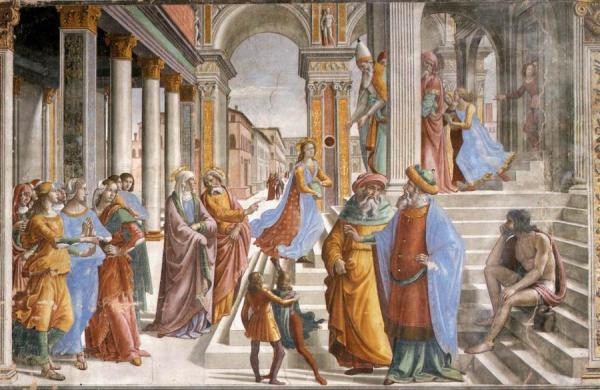 Presentation Of The Virgin At The Temple by Domenico Ghirlandaio Oil Painting Reproductions
