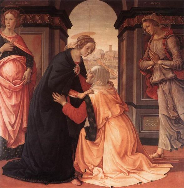 Visitation by Domenico Ghirlandaio Oil Painting Reproductions