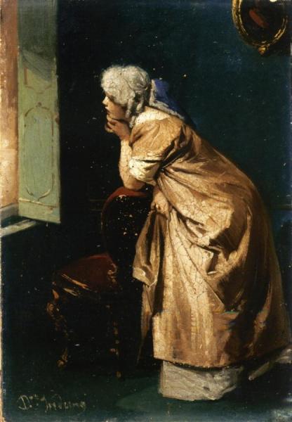Anticipation by Domenico Induno