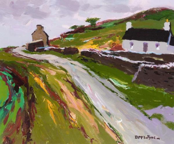 Cottage Rhosgadfan by Donald Mcintyre Oil Painting Reproductions